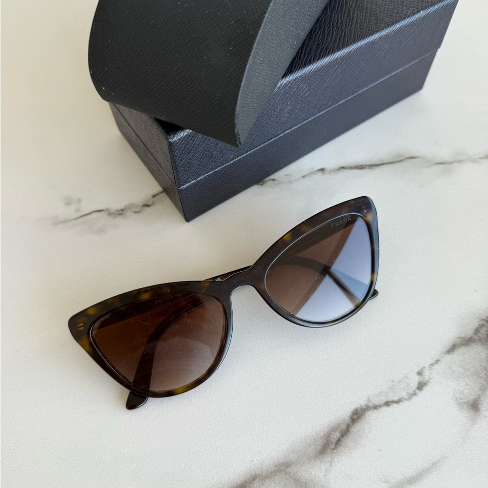 Prada Brown Cat-Eye Sunglasses